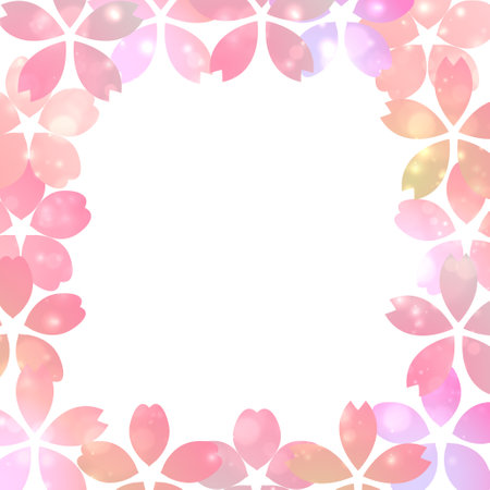Cherry Blossoms Japanese Pattern Watercolor Backgroundのイラスト素材