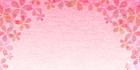Cherry Blossoms Spring Japanese Pattern Backgroundのイラスト素材