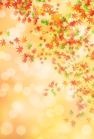 Autumn Leaves Maple Tree Autumn Backgroundのイラスト素材
