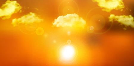 Sky Clouds Sunset Landscape Backgroundのイラスト素材