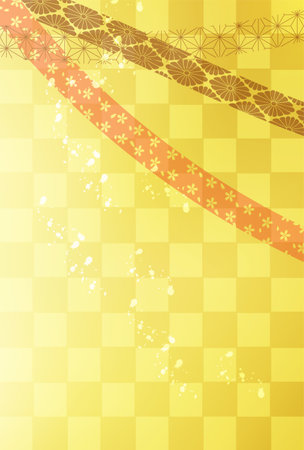 Cherry Blossoms Japanese Pattern Backgroundのイラスト素材