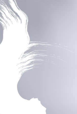 Mourning Brush Postcard Japanese Pattern Backgroundのイラスト素材