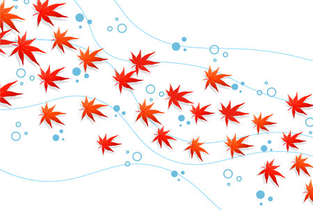 Autumn Leaves Maple Tree Autumn Backgroundのイラスト素材