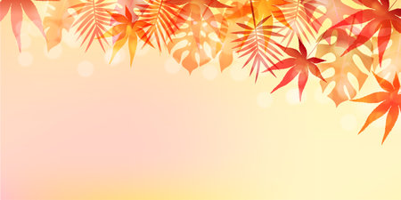 Autumn Leaves Maple Tree Autumn Backgroundのイラスト素材