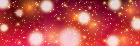 Christmas Snow Landscape Light Backgroundのイラスト素材