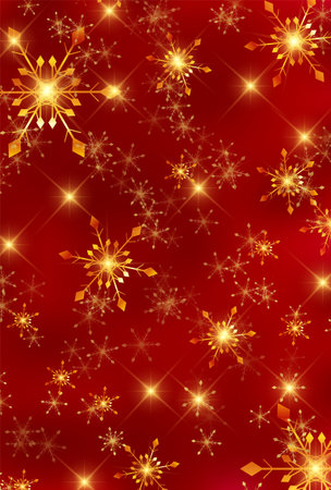 Christmas Snow Landscape Light Backgroundのイラスト素材