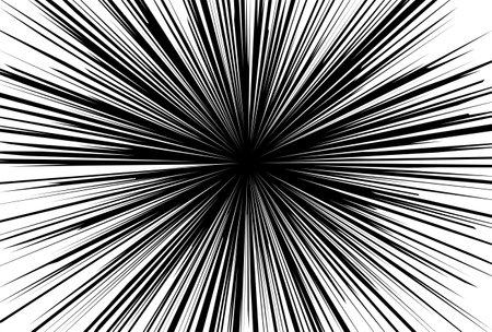 Concentration Line Cartoon Light Backgroundのイラスト素材