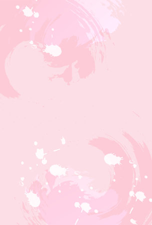 Ripples Brushes Pink Japanese Pattern Backgroundのイラスト素材