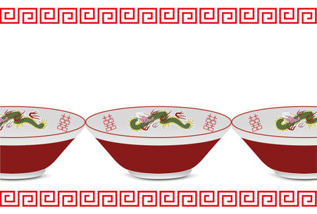 Year of the Dragon New Year's Card Oriental Zodiac Backgroundのイラスト素材