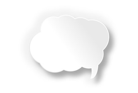 Blurb Frame Silhouette Comment Iconのイラスト素材