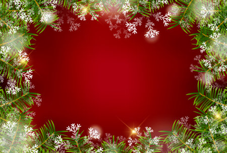 Christmas Snow Landscape Winter Backgroundのイラスト素材