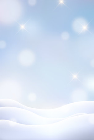 Christmas Snow Landscape Winter Backgroundのイラスト素材