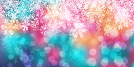snow Christmas winter light backgroundのイラスト素材