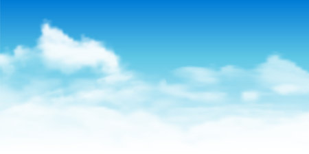blue sky cloud landscape backgroundのイラスト素材