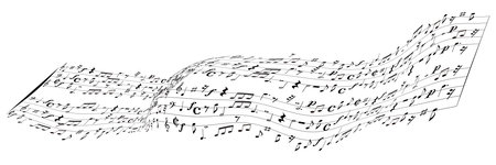 musical notes sheet music music iconsのイラスト素材