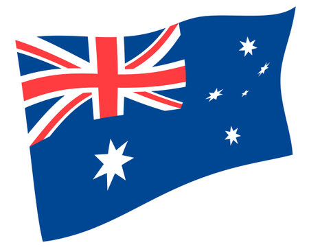 Australia country flag world iconのイラスト素材