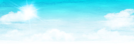 sky cloud summer landscape backgroundのイラスト素材