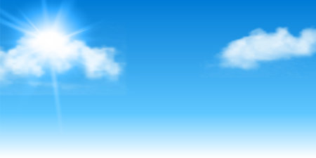 sky cloud summer landscape backgroundのイラスト素材
