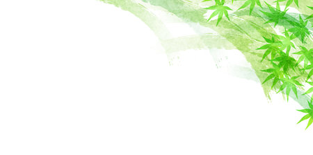Maple Tree Wave Hot Summer Backgroundのイラスト素材