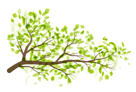 Fresh green Leaf Japanese Pattern Iconのイラスト素材