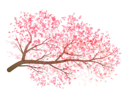 Sakura Japanese Pattern Watercolor Iconのイラスト素材