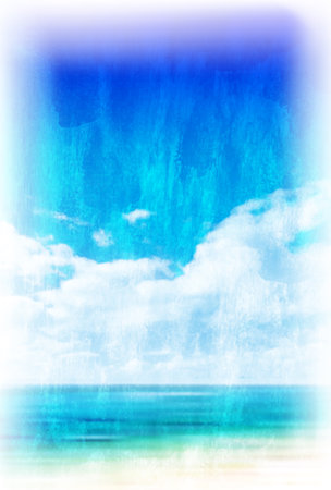 sea hot summer summer backgroundのイラスト素材