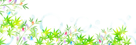 Tanabata Decoration Japanese Pattern Backgroundのイラスト素材