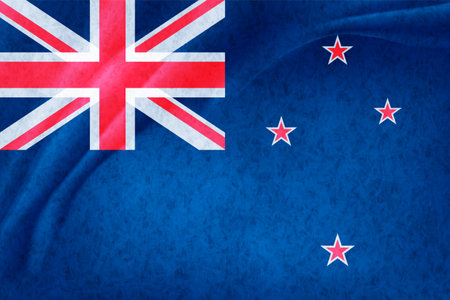 New Zealand Country Flag World Backgroundのイラスト素材