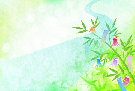 Tanabata Tanabata Decoration Milky Way Backgroundのイラスト素材