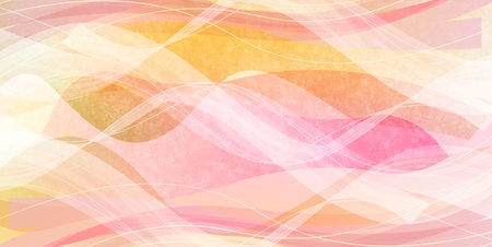 Japanese Pattern Spring Watercolor Backgroundのイラスト素材