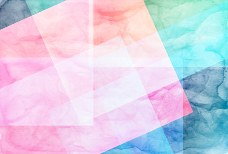 Japanese Pattern Washi Watercolor Backgroundのイラスト素材