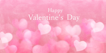 Valentine Heart Pink Cute Backgroundのイラスト素材