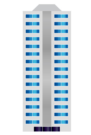 Building High-rise Iconのイラスト素材
