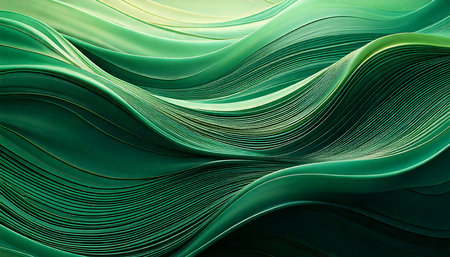 Green 3d Generated AI Backgroundの素材