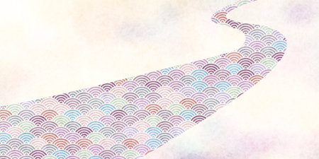 Tanabata Milky Way Pattern Backgroundのイラスト素材