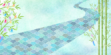 Tanabata Milky Way Sky Backgroundのイラスト素材