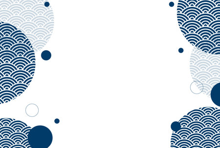 Japanese Pattern Summer Pattern Backgroundのイラスト素材