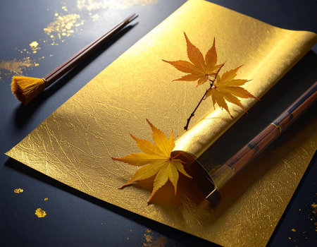 Autumn Maple Leaves AI Generation Backgroundの素材