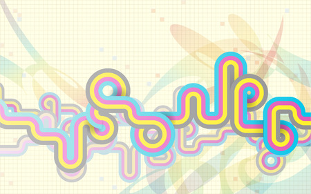 Abstract background with colored stripesのイラスト素材