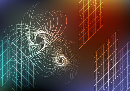 Dark background with raysのイラスト素材