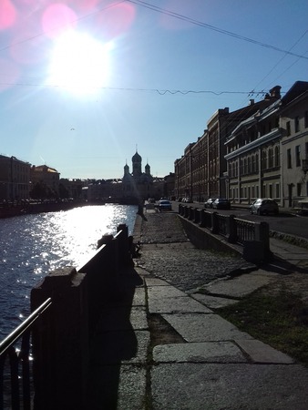 Sun Quay in St. Petersburgの写真素材