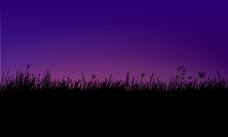 Mountain, hill and forest landscape view background vector illustration. Beauty nature horison for cover, poster, cards and prints.のイラスト素材