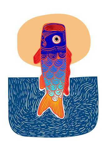 set, illustration, drawing, vector, fish, design, background, collection, sea, sketch, graphic, art, ocean, animal, food, marine, doodle, isolated, seafood, drawn, line, hand, iconのイラスト素材