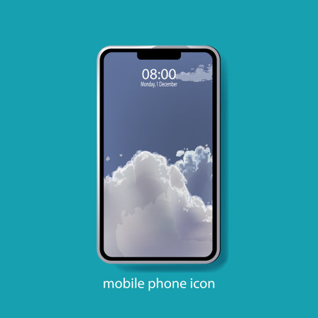 Smartphone, mobile phone icon vector  element design. Isolated on background.のイラスト素材