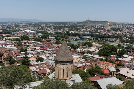 Tbilisi Georgia beautiful Old Town tourism sightseeingの写真素材