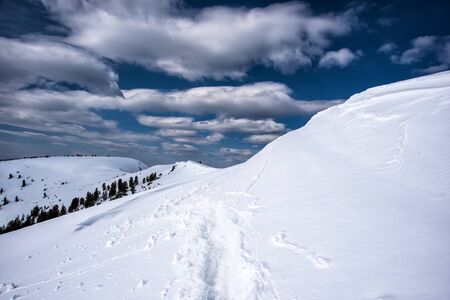 Beautiful view of mountains in the Hamar Daban area. Panorama