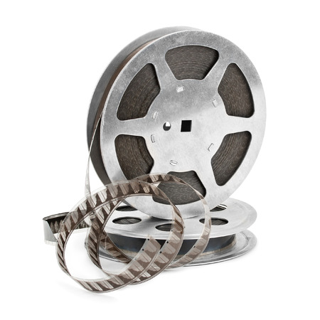 film strip isolated on white backgroundの写真素材