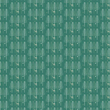Seamless Christmas pattern vector design art. Cute festive background with holiday seamless pattern...