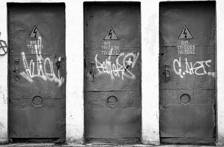 three doorsの写真素材