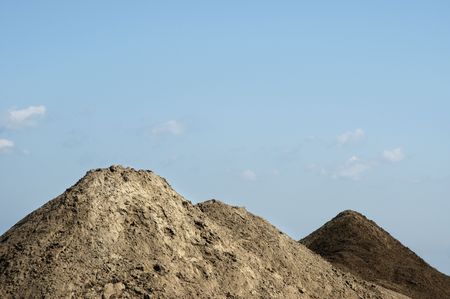 Sky and hillsの写真素材